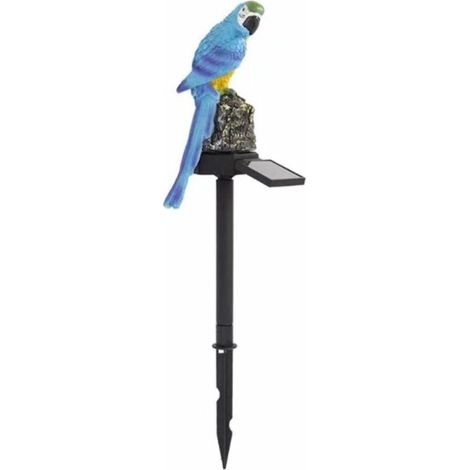 TRIOM Lampe solaire de jardin, perroquet, lampe solaire de jardin, lampe extérieure en résine, étanche, économie d'énergie, lampe solaire LED pour extérieur, terrasse, pelouse, jardin et chemins, (Une (1/5)
