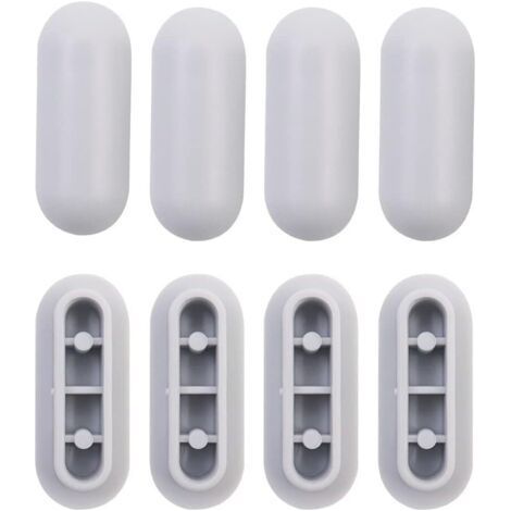 Kit de 4 butées de siège de toilette universelles, butées de siège de toilette en plastique de rechange (1/5)