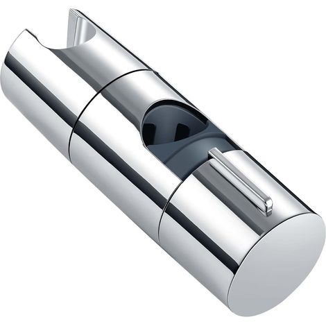 2 Stück Universal Handbrause Halterung, 19-25 mm Verstellbar Brausehalter Duschhalterung, Duschkopf Für Badezimmer, ABS Verchromt Duschkopf Halterungen, 45° drehbar Silber