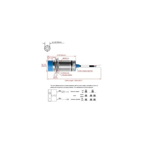 M30 Kapazitiver Näherungssensor-Schalter, LJC30A3-HJ/DZ, 1–15 mm Sensor, 90–250 V AC, 400 mA, normalerweise geschlossen (NC), 2-Draht – Crezuo