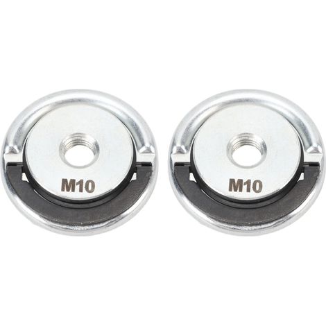 Schnellspannmuttern für Winkelschleifer – M10 – 45 mm – 2er-Pack – Metalllegierung – Schnelle Scheibenbefestigung (1/5)