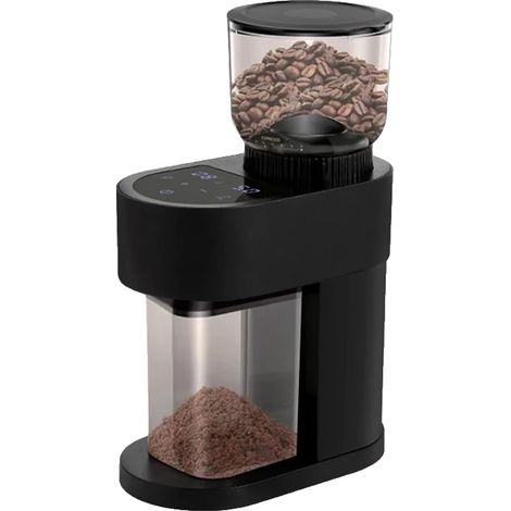 Macinacaffè elettrico, 60 impostazioni di macinatura, design antistatico, nero, spina europea 220V-240V. (1/2)