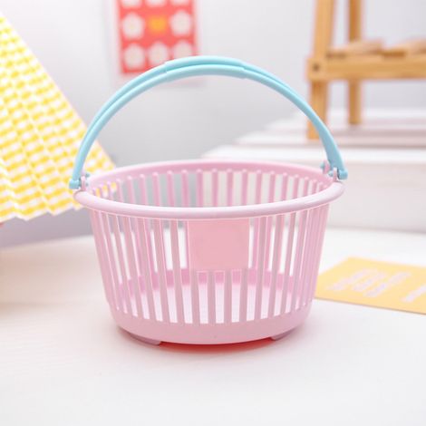 Panier De Rangement Mini - Plastique - Pour Bureau Salle De Bain Cosmétiques Stylos - 15.5 X 15.5 X 8.5 Cm - 1 Pièce (1/5)