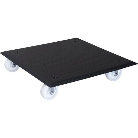 Wagner – Plateau roulant pour plantes en aluminium 450x450mm – Charge maximale 100kg – Hauteur 95mm – Roues pivotantes pour mobilité optimale