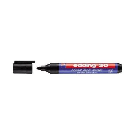 edding Pigmentmarker 30 4-30001 1,5-3mm Rundspitze schwarz (1/4)