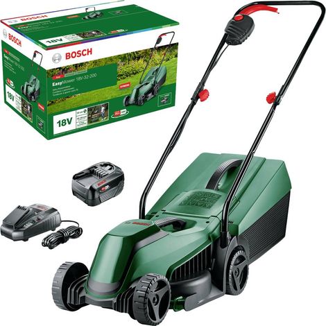 BoschHome and Garden Rasaerba a batteria EasyMower 18V-32-150 (fino a 100 m2 con una batteria de 3,0 Ah Sistema a 18 Volt Larghezza di taglio: 32 cm Caricatore e Ah) (1/5)