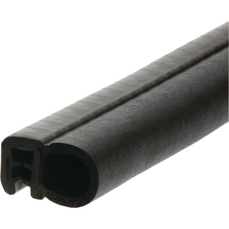 Perfil de goma universal para burlete de ventana de 18x14 mm. (1/2)