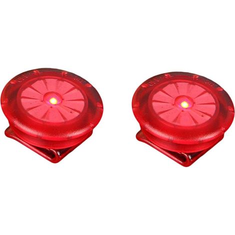 2pcs Running Safety Light Night Light Running LED Mini clip de lumière (rouge) (1/5)