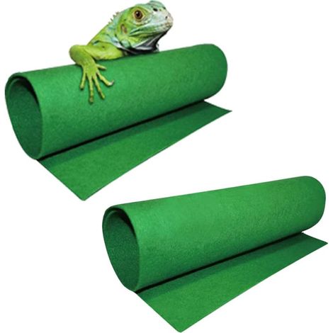 MINKUROW Dragón Barbudo Reptil Estera 2 Piezas Lagarto Terrario Arena Sustrato Liner Serpiente Ropa De Cama Accesorios Se Adapta A Serpientes Gecko Tortuga Iguana (1/5)
