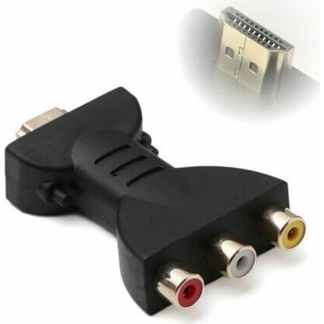 Adaptateur HDMI vers RCA 3 Canaux pour Vidéo Composite Full HD 1080p – Compatible AV et SCART (1/4)