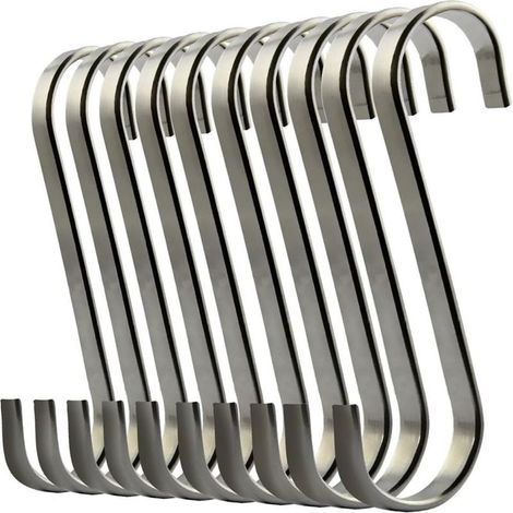 Edelstahl S-förmige Haken Metallhaken für Badezimmer, Schlafzimmer (1/5)