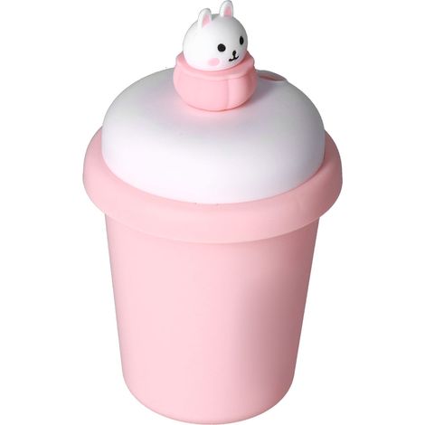 Humidificateur en forme de tasse de thé au lait rose, petit purificateur d'air humidificateur de bureau pour chambre à coucher