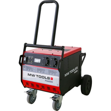 Mw Tools – Station d'énergie mobile 5627Wh 230V 3.5kW – Alimentation silencieuse pour chantiers – Batterie lithium-ion PS6000