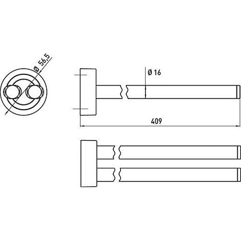 Emco 75000141 Barre Porte-Serviette