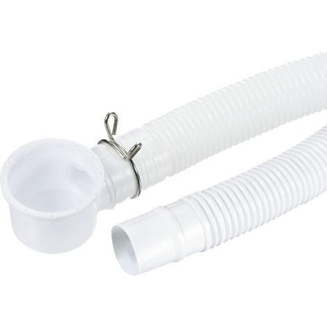 Tuyau de douche extensible 130 cm pour baignoire, blanc, lot 1 (1/5)