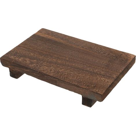 Plateau à Savonnette en Bois, Présentoir de Salle de Bain Vintage (1/5)