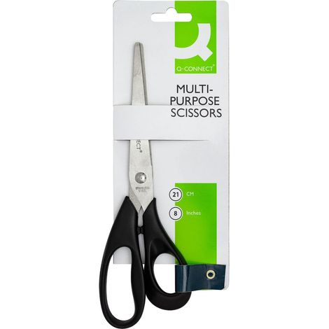 CISEAUX Q-CONNECT ACIER INOXYDABLE 8 20CM BL