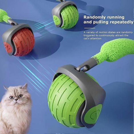 Balle d'exercice électrique interactive rechargeable par USB pour chats et chiens. (1/3)
