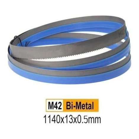 Lame pour scie à ruban M42 bimétallique 1140 x 13 x 0,65mm – Pas 14/18 Dpp – Pour acier au carbone et tuyauterie (1/4)