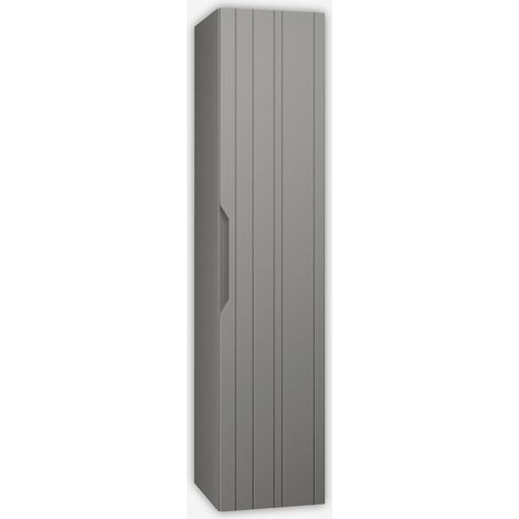 Colonna bagno sospesa reversibile in MDF Solmira 160 - Grigio