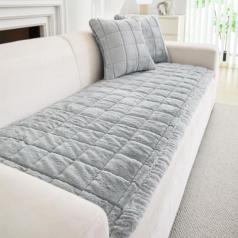 1 Housse canapé, Velours imitation vison, Antidérapant, Épaisseur 2cm, Lavable, Salon, Voiture, Animal (1/5)