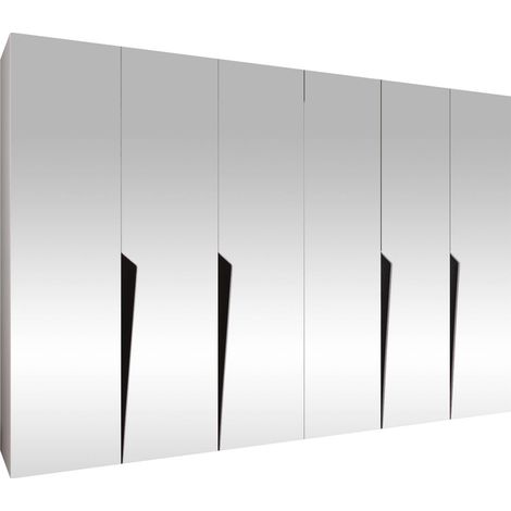 Armario Hartford 617, Blanco, 202x300x52cm, Puertas de armario: Con bisagras, Número de estantes: 0 (1/5)