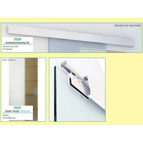 GLASSCHIEBETÜR 2090X900 MM