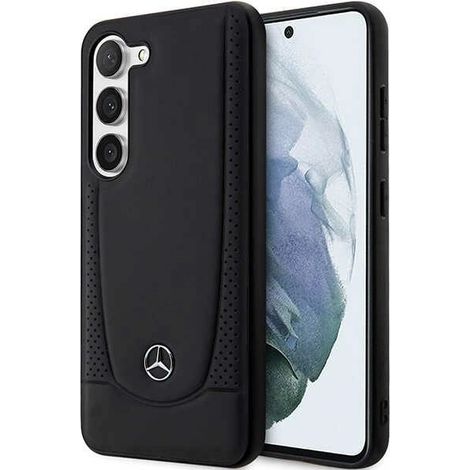 Custodia in pelle Mercedes Urban Line per Samsung Galaxy S23 (nera) (1/5)