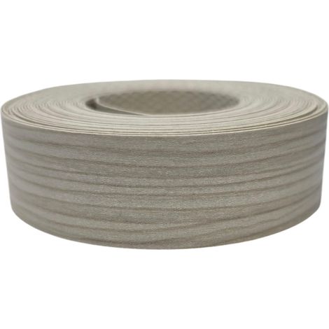 1x Bande de Chant Thermocollant 21mm x 5m Epaisseur 0,50mm Mélaminé Facile à Appliquer Bricolage Étagère Meuble Panneau Bois Durable, Pin Polaire (1/3)