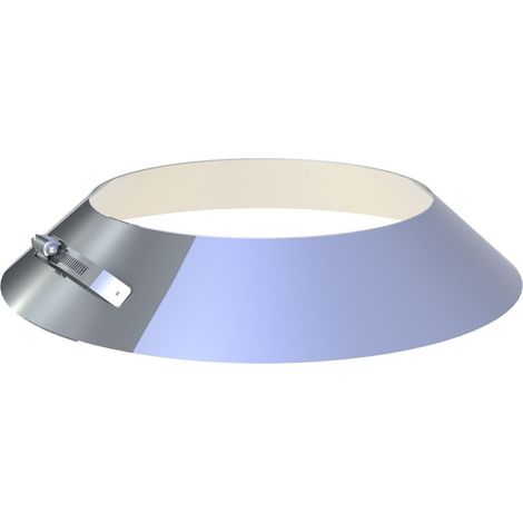 Collerette de solin avec bord inox diamètre 150 mm