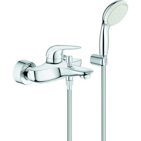 EH-Wannenbatt. Eurostyle 237293 mit Wandhalterset Hebel geschl. chrom
