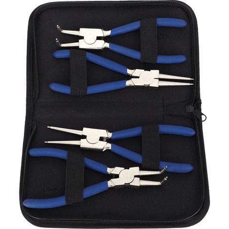 4-teiliges professionelles 7"-Sprengringzangen-Set für Innen- und Außenringe (1/5)