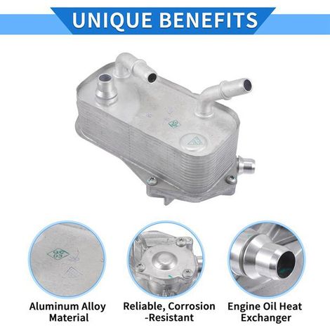 Available in one color only: silver. Material: aluminum. 17217551647. Gearbox cooler.