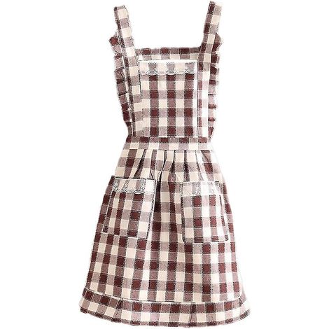 Tablier de cuisine pour femme avec poches, tablier à bavette à plusieurs épaisseurs pour cuisiner, pâtisser, faire des barbecues et jardiner (shape9) (1/5)