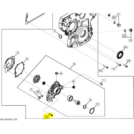 Boulon 1010E John Deere 19M7797
