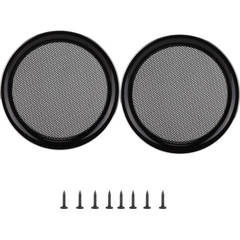 Grille De Protection Pour Haut-Parleur - Acier Laminé À Froid Et Abs - Pour Enceintes 5 Pouces - Lot De 2 (1/5)
