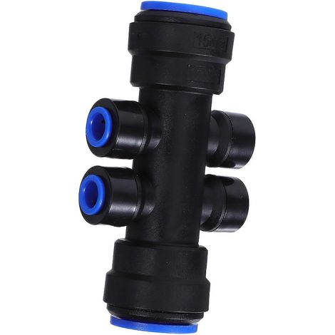 Raccords de tuyau d'irrigation goutte à goutte, 6 ports, raccords à dégagement rapide, matériau POM (1/5)