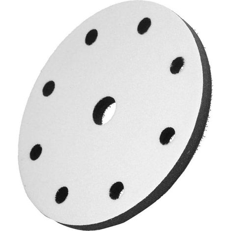 Atelier, Tampon Ponçage Souple, Métal, Bricolage, Accessoire, Atelier, pour Ponceuse Excentrique, Interface Ponçage, 9 Trous, Éponge Douce, 150 mm (1/5)