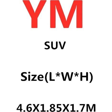 Funda para coche, ajuste universal, resistente al sol y al polvo, SUV-YM-4.6X1.85X1.7M (1/2)