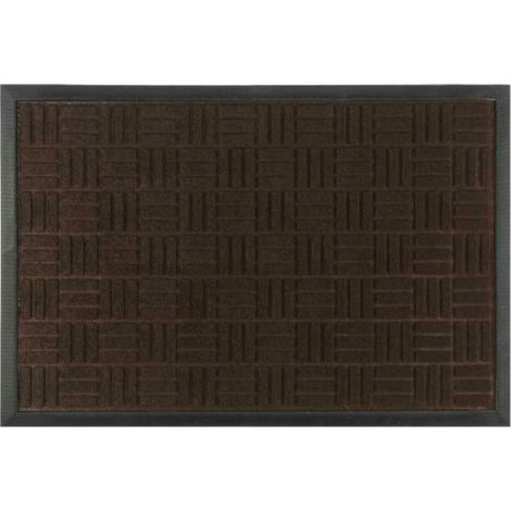 Zerbino in gomma lavabile KADAX per uso interno ed esterno, 60 x 40 cm, Marrone