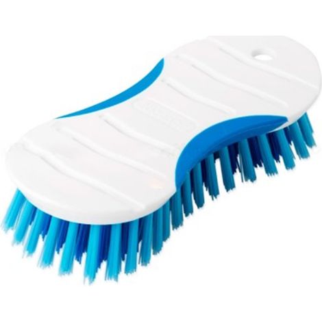 Cepillo de mano K19018 con cerdas de plástico, diseño ergonómico y tamaño compacto, MARCA.