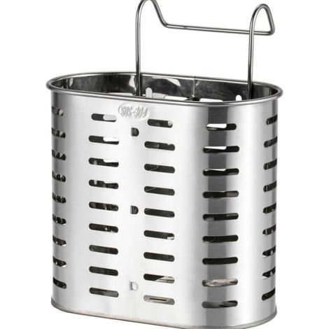 Porte-couverts de cuisine en acier inoxydable 304 porte-baguettes porte-baguettes suspendu vertical panier de rangement (1/5)