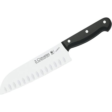 COLTELLO SANTOKU CON INCAVI