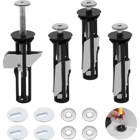 Stainless Steel Toilet Seat Screws - 4 Replacement Bolt Kit (1/5)