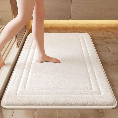 Tapis de bain en mousse à mémoire de forme ultra-doux - 50 x 80 cm - à séchage rapide et absorbant (1/5)