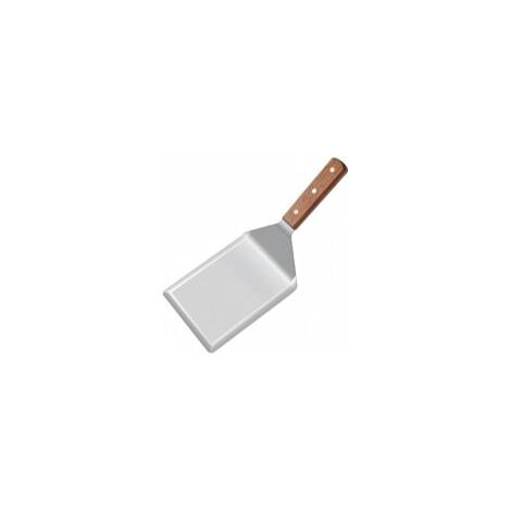 Espátula para estufa, espátula de acero inoxidable, espátula para hamburguesas de 12,7 cm de ancho - Espátula para hamburguesas resistente - Crezuo