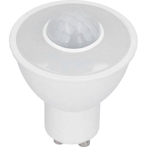 Bombilla GU10, 5W 500LM, LED con sensor de movimiento infrarrojo para techo, pasillo, AC100-240V, luz blanca (1/5)