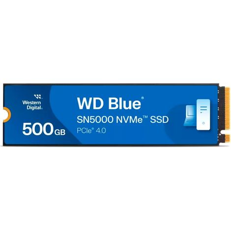 Western Digital Blue SN5000 500 GB M.2 PCI Express 4.0 NVMe 3D TLC NAND (HDSSD M.2 500 GB WD Blueâ¢ SN5000 NVMe)