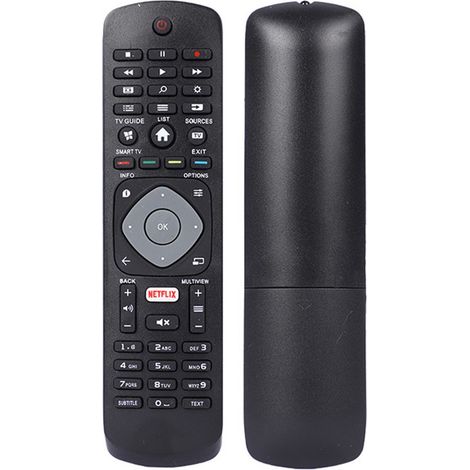 Télécommande universelle – Compatible Smart TV – Bouton Netflix – Noir – Piles non incluses (1/5)