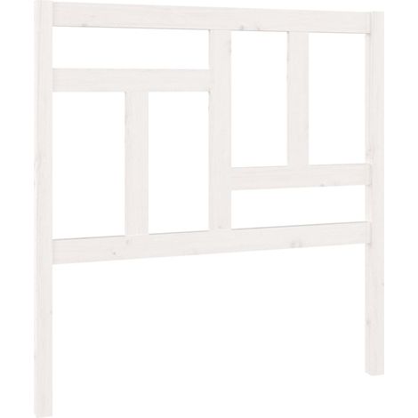 Cabecero accesorio para dormir mueble dormitorio 95,5 x 4 x 100 cm madera blanca TDL0203663